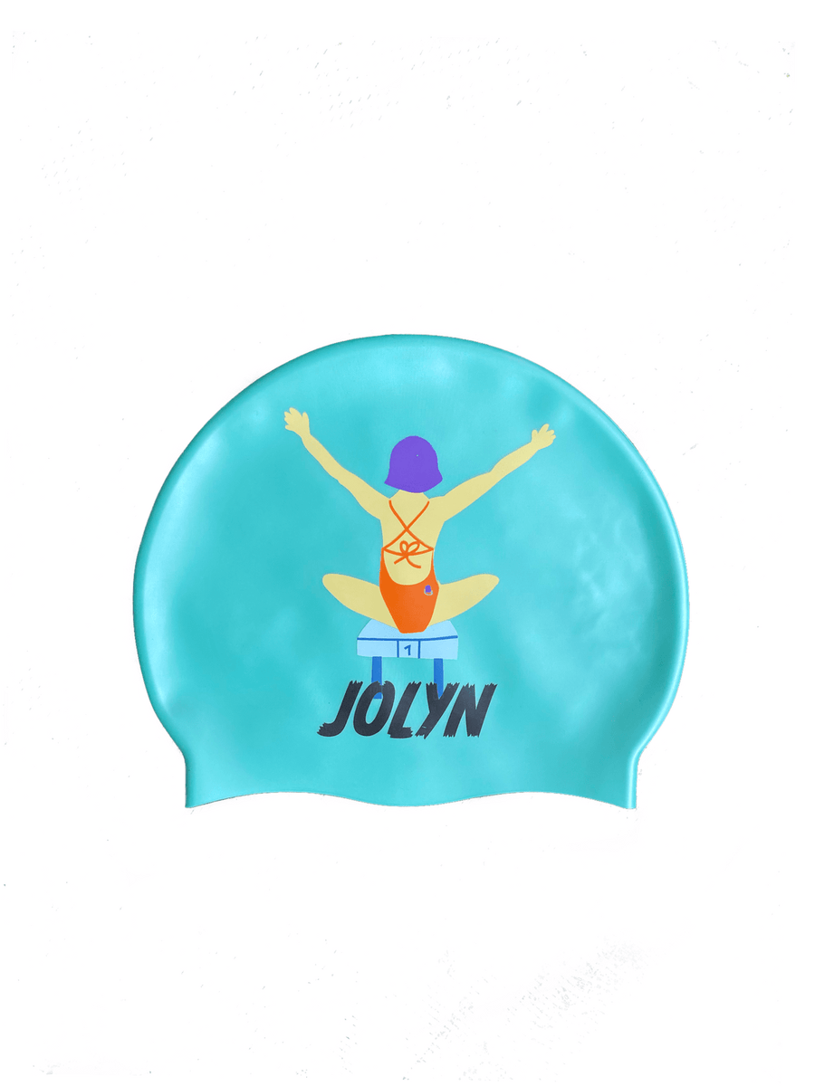 Athletic Silicone Swim Cap Printed Design JOLYN Europe Jolyn Europe